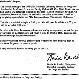 Announcements, 1993-10-04. ...