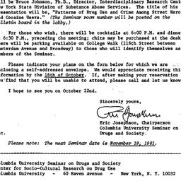 Announcements, 1981-09-28. ...
