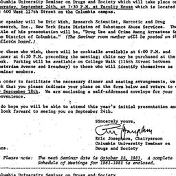 Announcements, 1981-09-08. ...