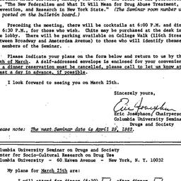 Announcements, 1982-03-01. ...