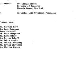 Minutes, 1984-04-26. Drugs ...