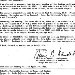 Announcements, 1987-02-27. ...