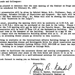 Announcements, 1987-02-05. ...