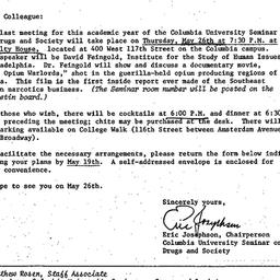 Announcements, 1977-05-02. ...