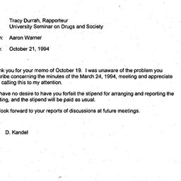 Correspondence, 1994-10-21....