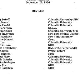 Minutes, 1994-09-24. Drugs ...