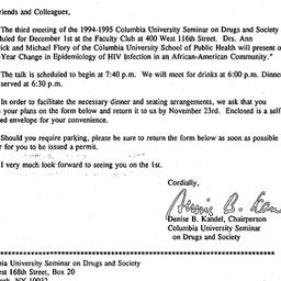 Announcements, 1994-11-02. ...
