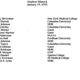 Minutes, 1995-01-19. Drugs ...