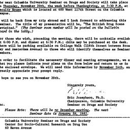 Announcements, 1980-10-29. ...