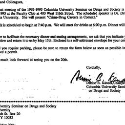 Announcements, 1993-05-01. ...