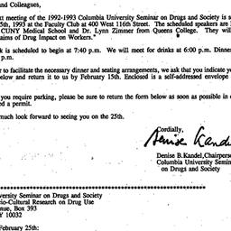 Announcements, 1993-02-01. ...