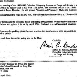Announcements, 1993-04-01. ...
