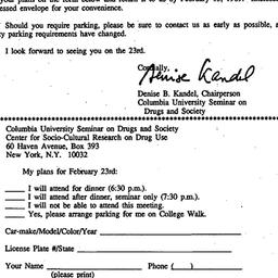 Announcements, 1989-02-06. ...