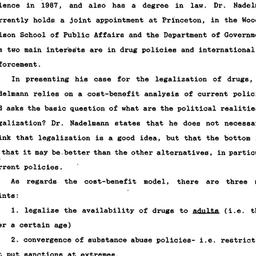 Minutes, 1989-03-23. Drugs ...