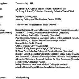 Minutes, 1999-12-16. Drugs ...