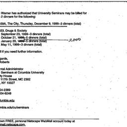 Announcements, 2000-08-24. ...