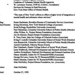 Minutes, 1999-10-21. Drugs ...