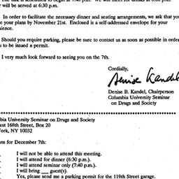 Announcements, 1995-11-07. ...
