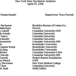 Minutes, 1996-04-25. Drugs ...