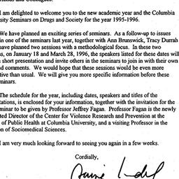 Announcements, 1995-09-06. ...