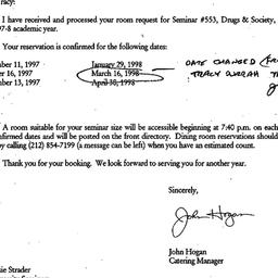 Correspondence, 1998-07-15....