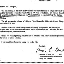 Announcements, 1998-08-15. ...