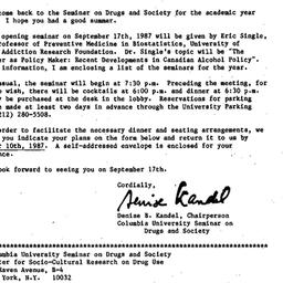 Announcements, 1988-08-21. ...