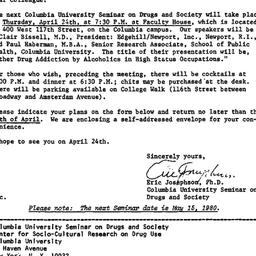 Announcements, 1980-04-07. ...
