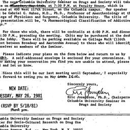 Announcements, 1980-04-27. ...