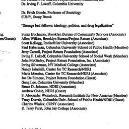 Minutes, 1999-05-06. Drugs ...
