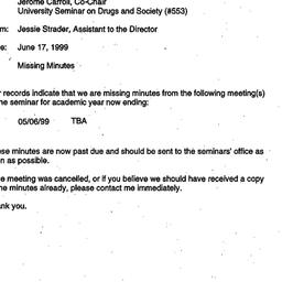 Announcements, 1999-06-17. ...