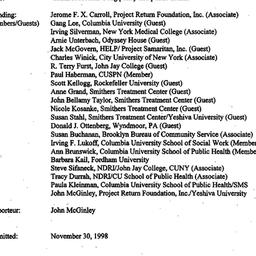 Minutes, 1998-11-17. Drugs ...