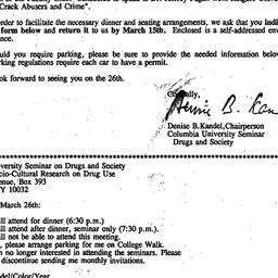 Announcements, 1992-03-02. ...
