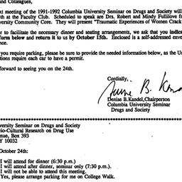 Announcements, 1991-10-01. ...