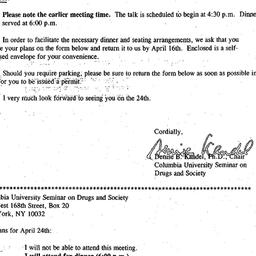Announcements, 1997-04-04. ...