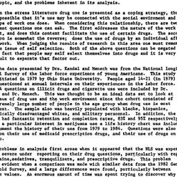 Minutes, 1986-01-23. Drugs ...