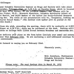 Announcements, 1978-01-29. ...