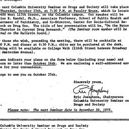 Announcements, 1977-10-09. ...