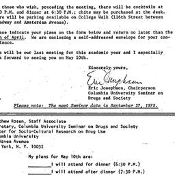 Announcements, 1978-04-19. ...