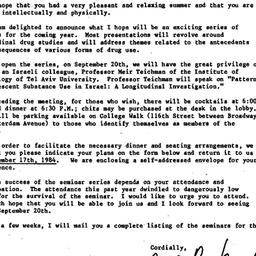 Announcements, 1984-09-04. ...