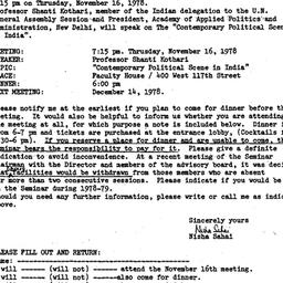 Announcements, 1978-11-02. ...