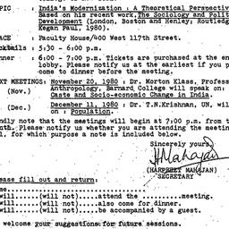Announcements, 1980-10-11. ...