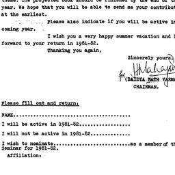Announcements, 1981-04-14. ...