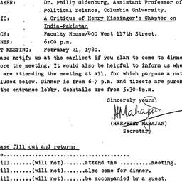Announcements, 1980-01-15. ...