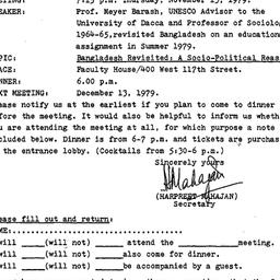Announcements, 1979-10-29. ...