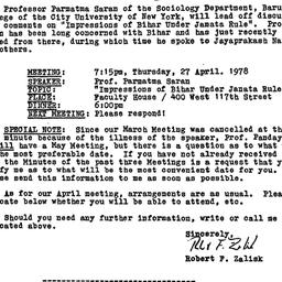 Announcements, 1978-04-18. ...