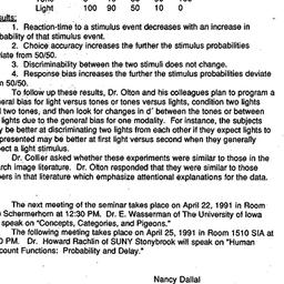 Minutes, 1991-03-28. Cognit...