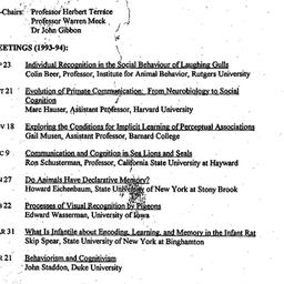 Schedules, Cognitive & ...