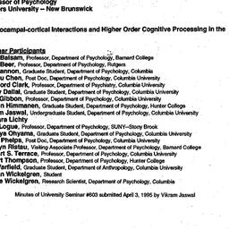 Minutes, 1995-03-23. Cognit...