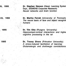 Schedules, Cognitive & ...